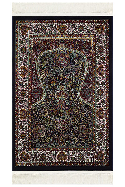 Eko Halı Saten Afghan Seccade SCD 01 Red Yüksek Dokuma Sıklığına Sahip Şık De...