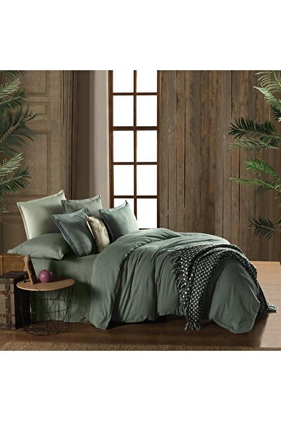 Sarev Luss Flannel Prime Collection Single Duvet Cover Set Green