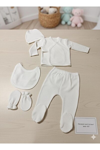 lorio kids Lorio Unisex Hospital Release 100% Cotton Snap Fastener Newborn 5-Piece Set