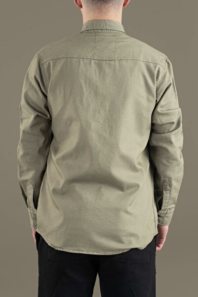 bombe Slim Fit Men's Seasonal Denim Shirt Light Ice Blue