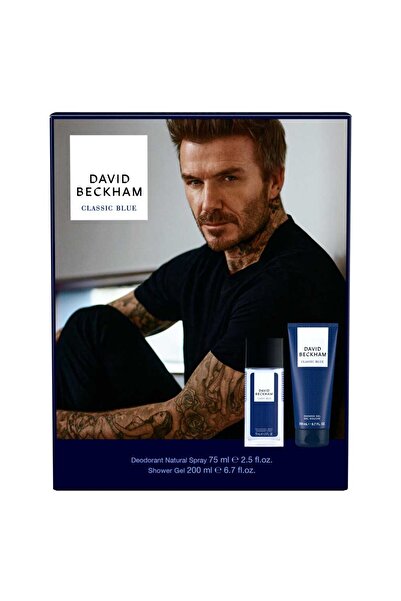 David Beckham Комплект Classic Blue: Дезодорант спрей 75 мл + Душ гел 200 мл