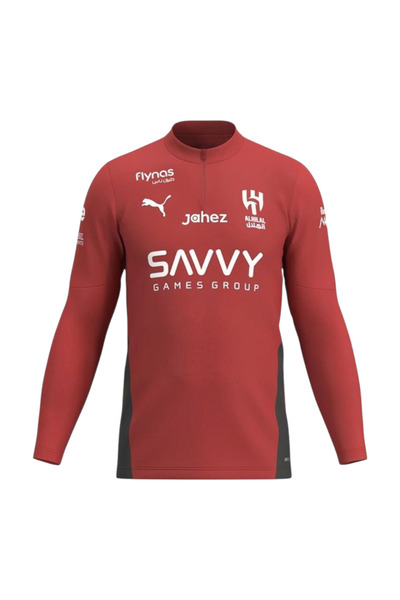 Unspecified سويت شيرت نادي الهلال الأحمر بشعار أبيض – تصميم رسمي وراقي