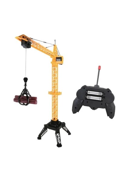 OEM Large Remote Control Crane, 120 cm Height, 360° Rotation, Yellow & Black