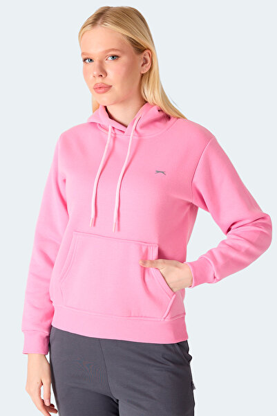 Slazenger Misty I Women's Hooded Pink Sweatshirt