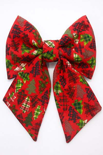 MakeWell مشبك على شكل فيونكة بتصميم شجرة الصنوبر وغزال لعيد الميلاد