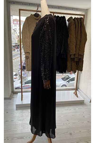 Zühre Sleeves with Sequins, Ferace Black F-0081