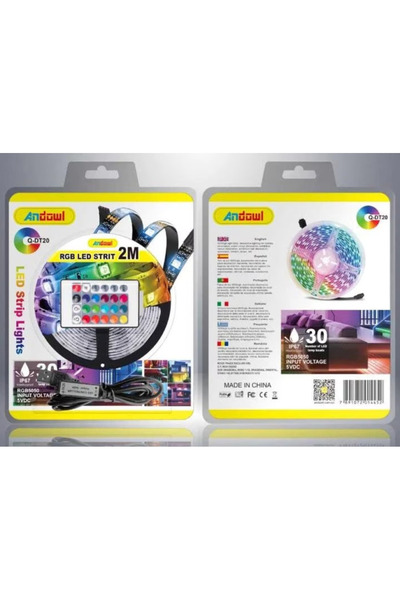 OEM RGB LED Strip Kit with USB 2M length remote control for TV PC Car Home Decorative Lighting Q DT20