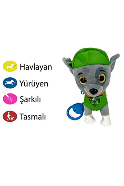 Genel Markalar PİLLİ HAVLAYAN YÜRÜYEN MÜZİKLİ TASMALI PAW PATROL KÖPEK ( 1 AD...