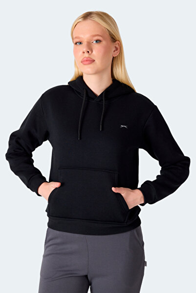 Slazenger Misty I Women's Hooded Black Sweatshirt