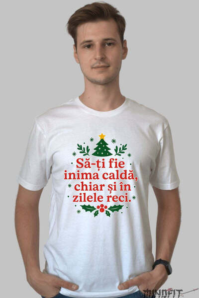 GILDAN Tricou De Craciun Inima Calda In Zile Reci Barbat