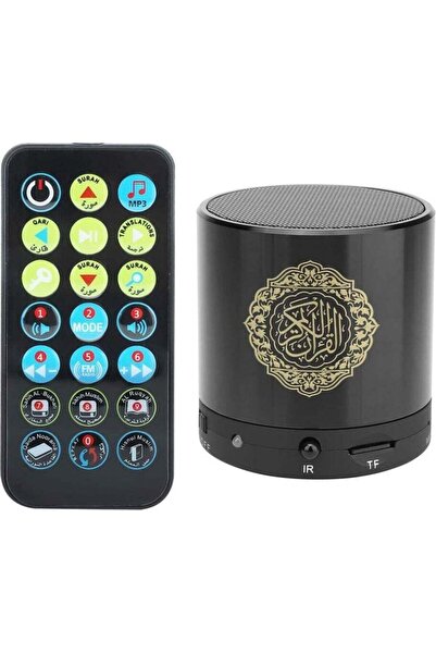 NEONI مكبر صوت رقمي محمول للقرآن الكريم مزود بجهاز تحكم عن بعد وشحن USB وذاكر...