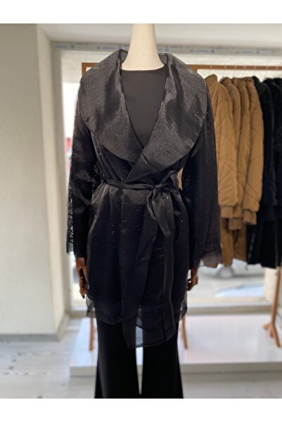 Zühre Double Set with Sleeve Detail Black 1486