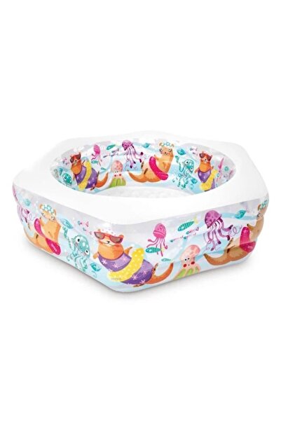 Intex Piscină mare pentru copii cu model de pești, 191 x 178 x 61 cm - Colora...