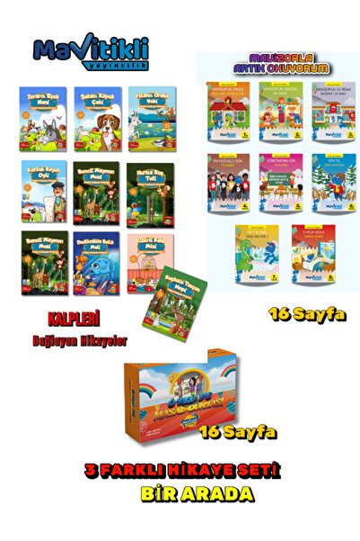 Mavitikli Yayıncılık 1.SINIF HİKAYE KUTUSU- 3 FARKLI HİKAYE