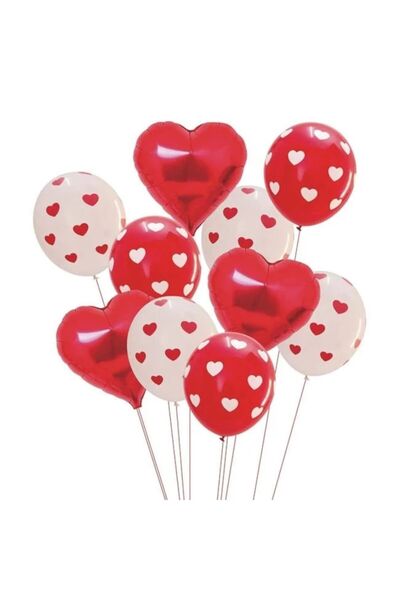OEM Party Balloons Heart & Round Shape - 10pcs