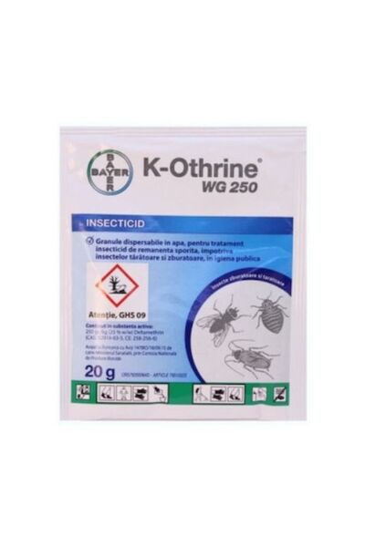 Bayer K-Othrine WG250 granular insecticide, BAYER, odorless, 20 g sachet