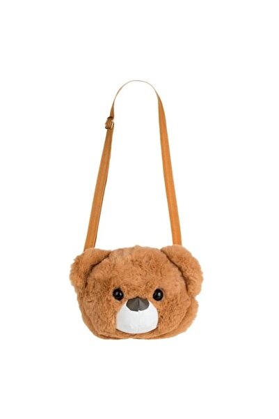 OEM Плюшена чанта през рамо с кафяво мече за деца 25x10x19см