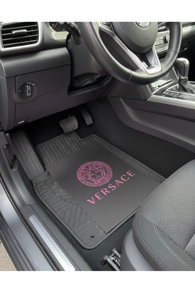 sahmeran oto aksesuar Araba Oto Paspas Kağıdı Baskılı siyah pembe renkli 50 A...