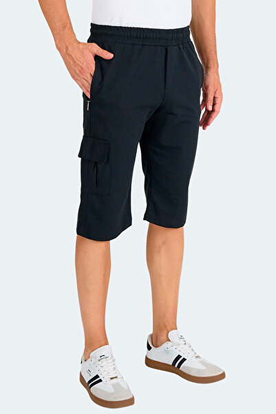 Slazenger Neck I Men's Pocket Capri Black Shorts