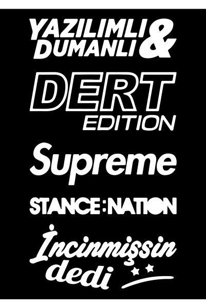 EYBA STİCKER مجموعة ملصقات الزجاج الأمامي الخلفي ملصق سيارة مزود ببرمجيات ومع...