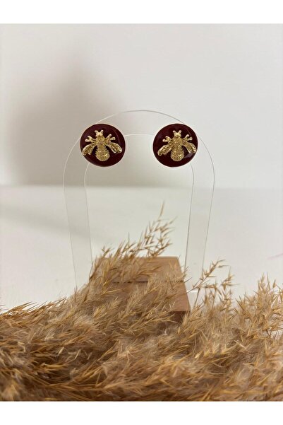 stainless steell Bee Detailed Steel Earrings