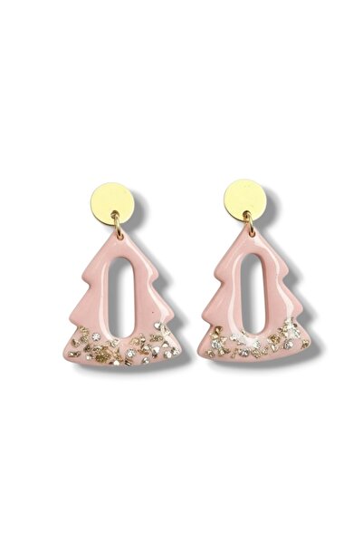 OBRI Crystal Eve Earrings - Blush