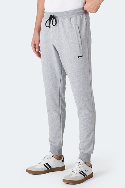 Slazenger Frenzy Men's Gray Sweatpants with Zipper Pockets