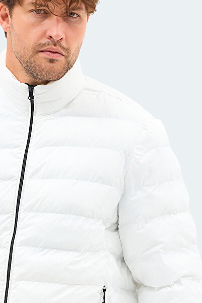 Slazenger Braum Men's Puffer Ecru Coat & Jacket