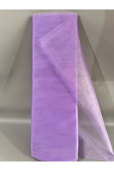 edalle Lila Kristal Tül 100*300 Cm | Düğün, Kına, Nişan, Araba, Konvoy, Kapı,...