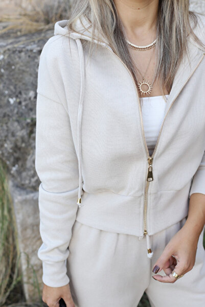 bytugcekaya Taş Hooded Knitwear Set