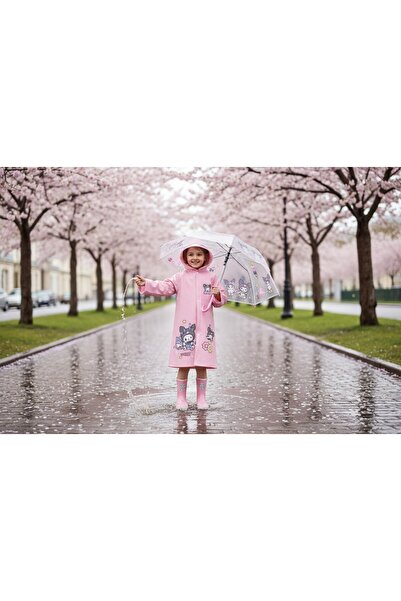 VANCKEY Kromi dečji kišni mantil EVA tkanina Sa kapuljačom Sa deznom dečji ki...