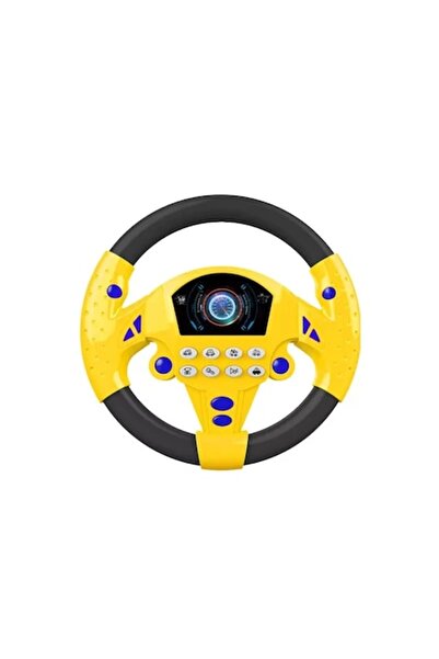 Avaleea Volan interactiv de jucărie cu sunete, 8 butoane și 3 ventuze