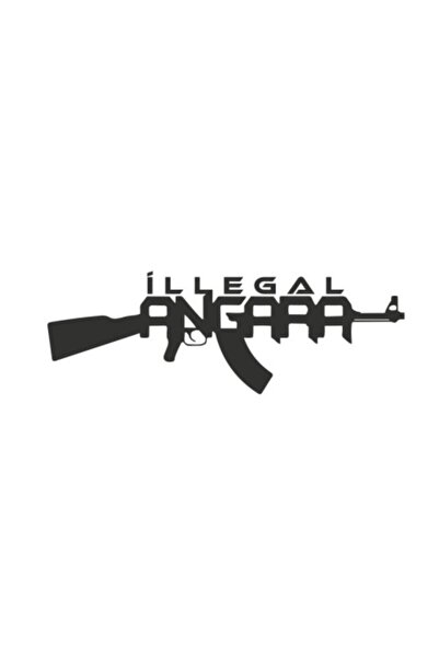 EYBA STİCKER Illegal Ankara Sticker Killegalankara 20cm X 7cm