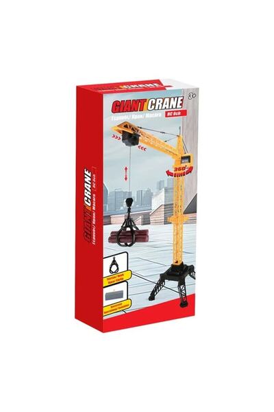 OEM Large Remote Control Crane, 120 cm Height, 360° Rotation, Yellow & Black