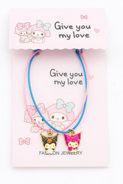 MakeWell Kuromi Batman Hello Kity Tom ve Jerry Kiraz Tasarımlı İpli Çocuk Bil...