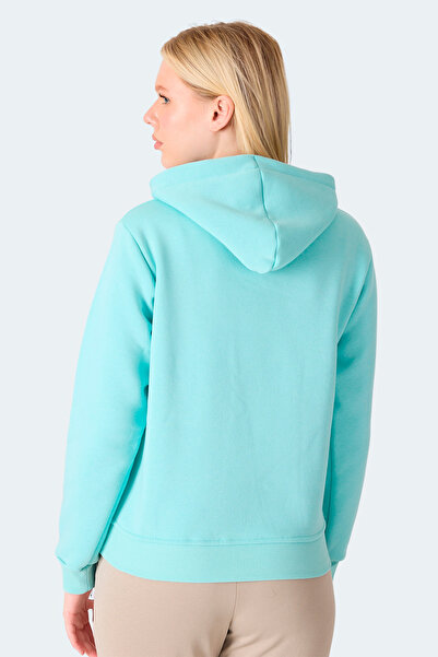 Slazenger Misty I Women's Hooded Turquoise Sweatshirt