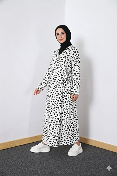 Defka Side-Tie Cotton Fabric Women's Prayer Dress Robe