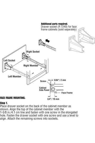 Prime-Line MP7210 Drawer Slide Kit – 15-3/4 in, Self-Closing, White (1 Pair)