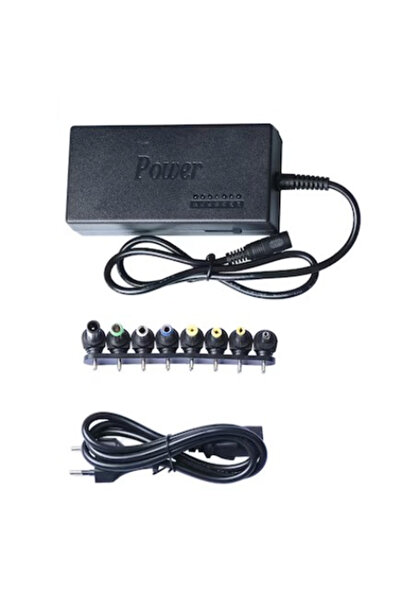OEM Universal laptop charger With 7 connectors 12V / 15V / 16V / 18V / 19V / 20V / 24V Black
