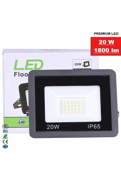 WYF LED projector 20W - 1800 lm, 6500K, IP66 protection, reflector, without motion sensor, 50,000h