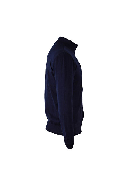 trender Navy Blue Men's Cardigan with Zipper