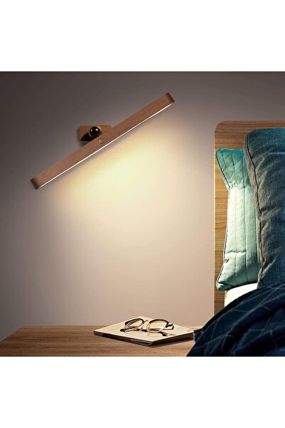 MAKINGTEC LED Wooden Rotatable Magnetic USB Rechargeable Dimmable Wall Night Light