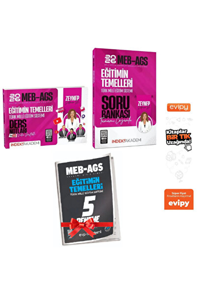 İndeks Akademi Zeynep Salman İçli|2026 MEB-AGS Eğitimin Temelleri Ders Notlar...