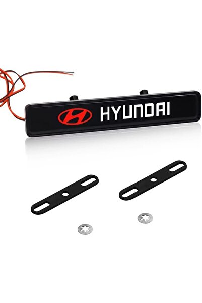 VIEREX ضوء شعار شبك غطاء المحرك الأمامي بتقنية LED لهيونداي - شعار مضيء لسيارات I30 وتوسان وإلنترا وفيلوس