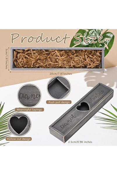 Yelajoy Pregnancy Test Keepsake Box - Wooden Gift Box with Magnetic Flip Lid, Test Holder and Keepsa