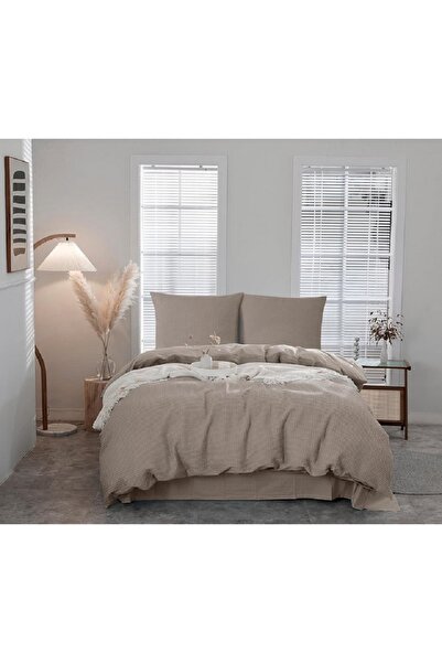 BOHORIA BOHORIA® 3-piece bed linen set with Waffle structure: 200 x 200 cm 100% Cotton