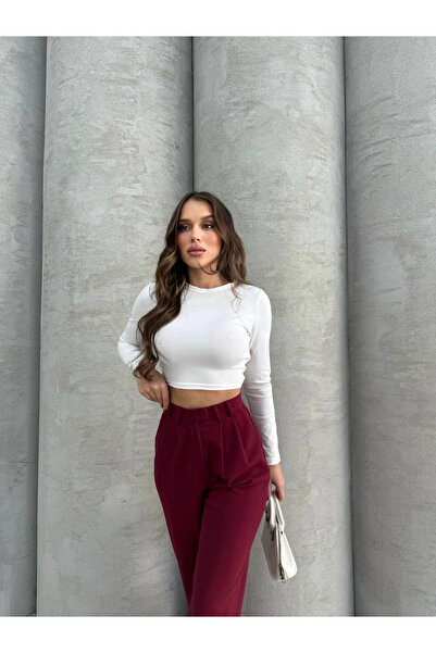 ZENGEZUR MALL Sptrns Hooked Trousers Burgundy (203151) (Size: m)