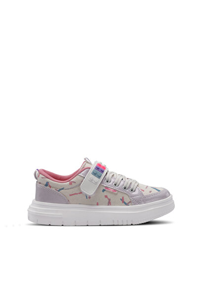 Slazenger Numancia Girls' Velcro White / Pink Casual Sneakers