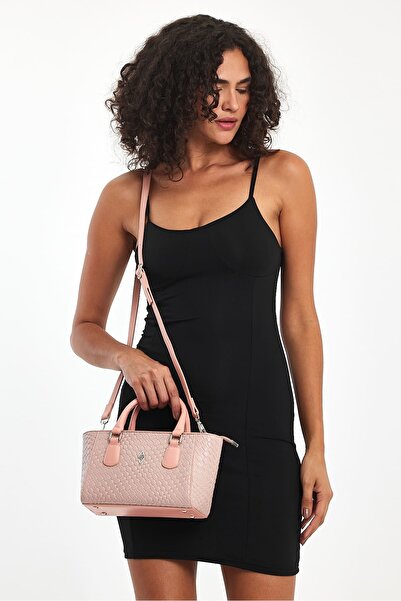 Hüvendo Small Size Long Strap Women's Stylish Hand and Shoulder Bag Powder