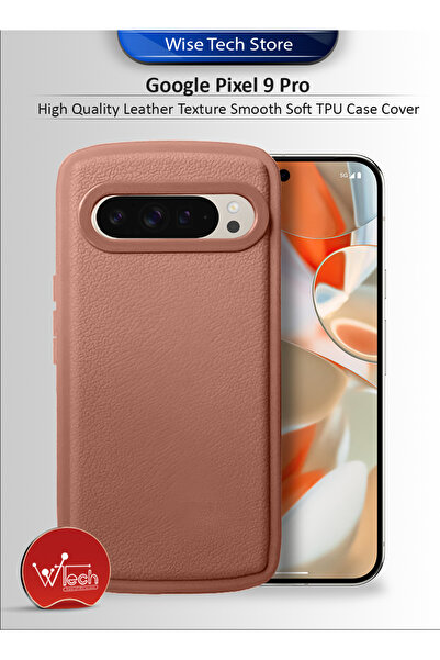Wtech Google Pixel 9 Pro 5G 2024 High Quality Leather Texture Smooth Soft TPU Case Cover